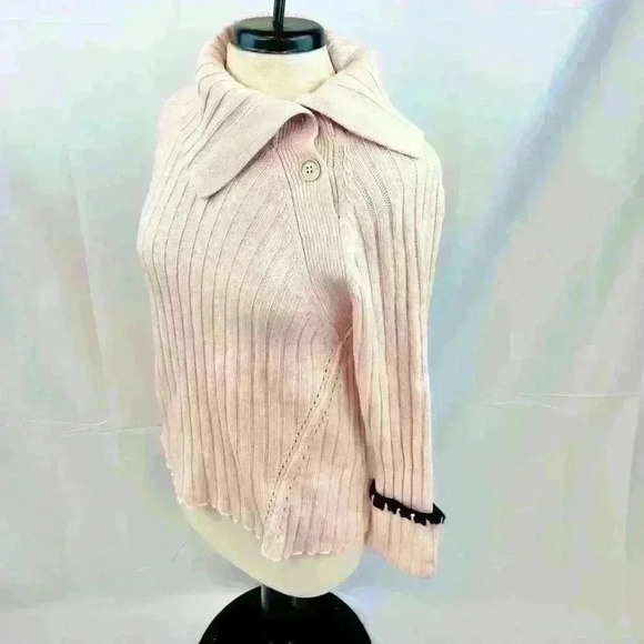 NWT Rebecca Taylor Merino Wool Blend Champagne Pink Sweater - Picture 4 of 10